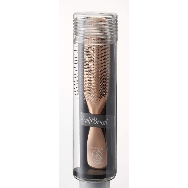 S-HEART-S Scalp Brush, World Model, Long, Pink Gold