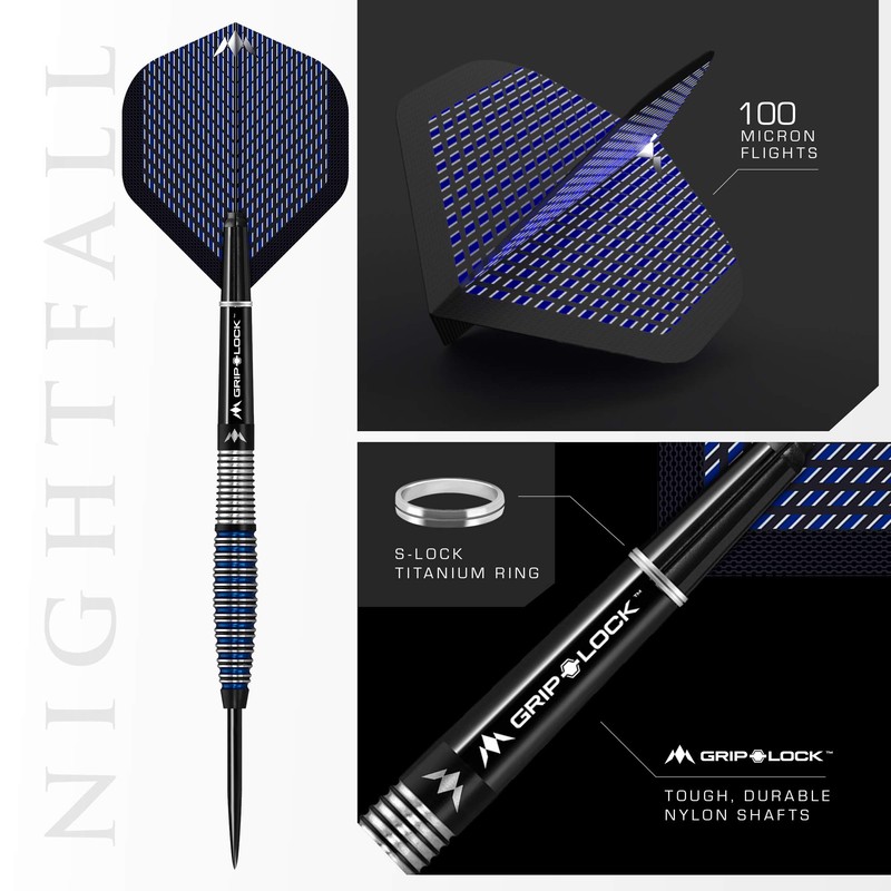Mission Darts #_D1529 Nightfall | 22g Premium 90% Tungsten Curved