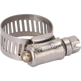 Rocky Mountain Goods Heavy Duty 3/4" Stainless Steel Hose Clamp - Clamp Range is 7/16" - 1" - (#8) - 1/2" Band Width - Worm Drive Hose Clamp - Stainless Steel Screw