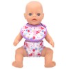 ZWOOS 8-Piece Doll Bib and Nappies for Baby Dolls, Cute