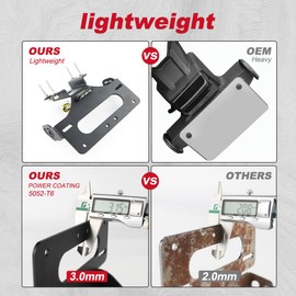 Xitomer Tail Tidy, Fender Eliminator Fit for FZ-07 MT-07 2014 2015 2016 2017 2018 2019 2020, with LED License Plate Light, Compatible with OEM/Stock Turn Signal
