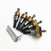ZONADAH 5pcs Titanium Coated Drill Bit Set 16mm 18.5mm 20mm