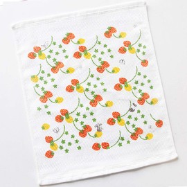 Shinjikatou SKGT078-04 Fukupika Kitchen Towel, Print, Strawberry Field