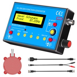 1Hz-500kHz DDS Signal Generator with Schumann Resonator, Portable Multifunction Waveform Generator with AC/DC Power, Ideal for Oscilloscope Calibration, Audio Testing, and Stress Relief