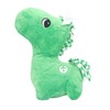 Plush Green Horse Toy Portable Mini Soft Comfortable Cute Fun