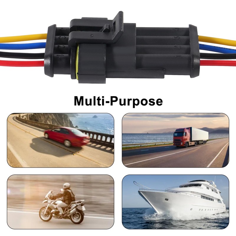8Pair 4Pin Connector Waterproof Electrical 4 Pin Plug Auto Electrical