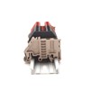 Dinkle Assembly DK4N Red/Black 10 Gang DIN Rail Terminal Blocks,