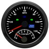 ARTILAURA Velocímetro GPS 0-120MPH con tacómetro 8000 RPM calibre 3.346 in 3-3/8 pulgadas, medidor de velocímetro GPS para barco con antena para coche marino (negro)
