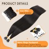 Elailite Nano Ring Extension Real Human Hair Cold Fusion With