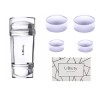 Libiuty Dual Head Clear Jelly Nail Art Stamper Extra 4pcs
