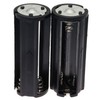 E-outstanding AAA Battery Holder 2PCS Black Cylindrical 3x1.5V AAA Plastic