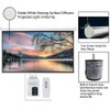 Kshioe Motorized Projector Screen with Remote Control, No Wrinkles, Without
