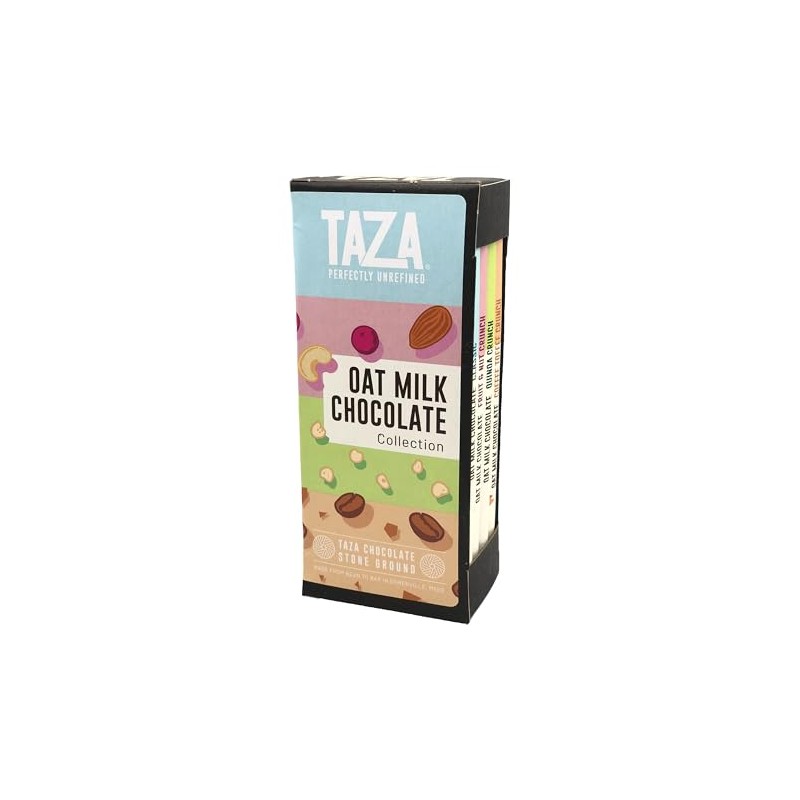 Taza Chocolate Organic Oat Milk Chocolate Bar Variety Pack Bundle,