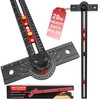 Okcedier 29 Inch Woodworking T Square Ruler, Precision Drilling Positioning