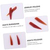 DOITOOL 3Pcs Agate Burnisher Professional Gold Silver Jewelry Polisher Essential