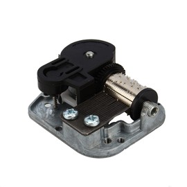 Wakects Music Box for Elise, Music Box Movement, Winding Musical Alloy + Plastic Hand Crank Music Box Replacement Accessories Mechanism for Music Box 45 x 50 x 20 mm