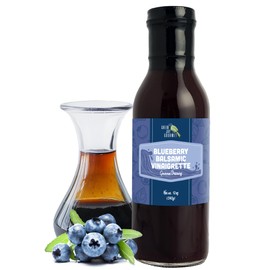 Green Jay Gourmet Blueberry Balsamic Salad Dressing – All Natural, Handcrafted in USA – Sweet & Tangy – Great for Salads, Marinades, Roasted Veggies & More – 12 Ounces