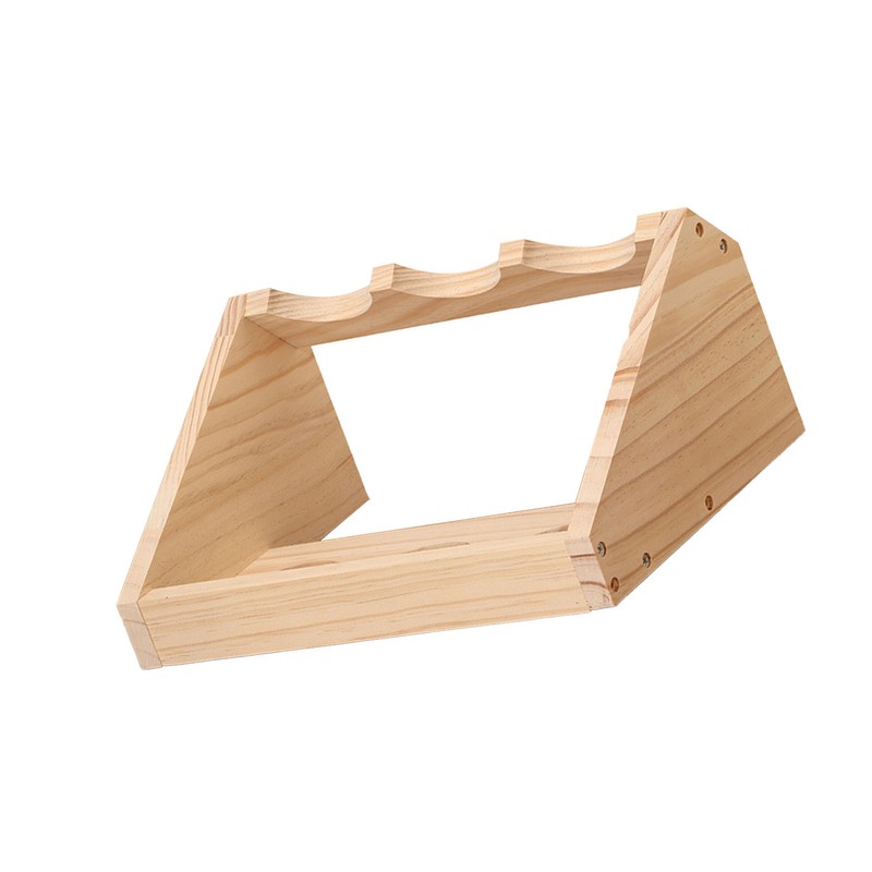 Wine Rack 3 Bottle Pine Wood Versatile Wine Storage Shelf