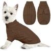 Lelepet Dog Jumpers Winter Dog Pullover, Knitted Warm Turtleneck Dog