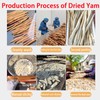 Dried Yam 10.6oz/300g(150g*2) Dried Iron Stick Yam Large Slices of