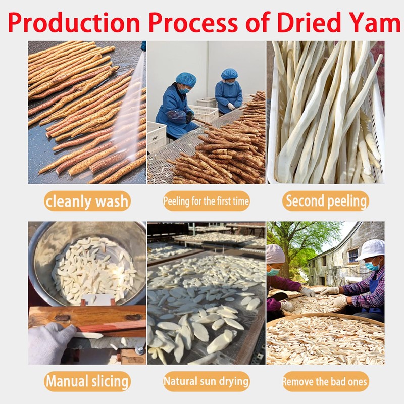Dried Yam 10.6oz/300g(150g*2) Dried Iron Stick Yam Large Slices of