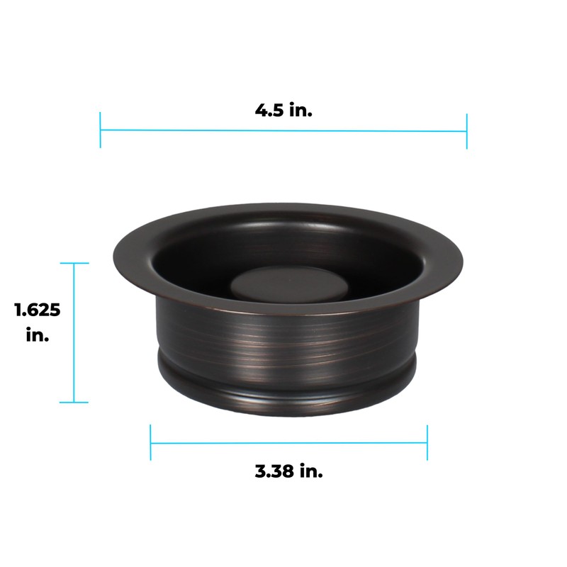 Mr. Scrappy Oil Rubbed Bronze Universal Garbage Disposal Sink Flange