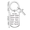 WTOPP Christian Keyring Gifts Bible Verse Keyring Baptism Gifts Inspirational