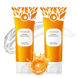 Natural Orange Exfoliating Gel - Exfoliante Facial con cido Saliclico  Limpiador Facial Piel Grasa  Gel Exfoliante  Jabn Facial Exfoliador (orange,...