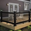 HZIU 51 Pack Deck Balusters 29.5 Inches Metal Deck Spindles