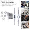 12Pcs Drill Tap Die Wrench Manual Thread Tapping Tool Set