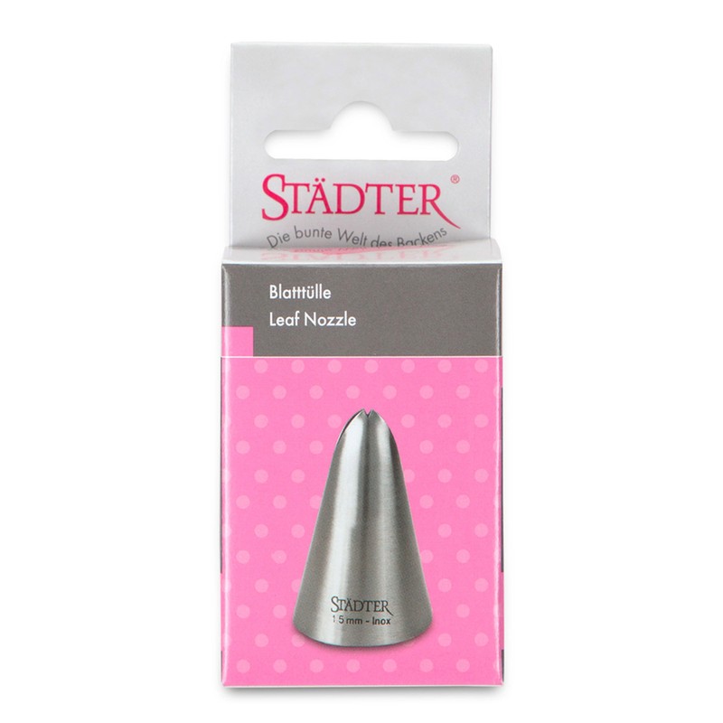 Staedter Leaf Tip, 15 mm, Stainless Steel, Silver