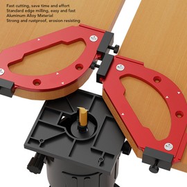 Radius Jig Router Template, R35 T35 Corner Radius Router Templates Quick Jig, Router Table Corner Radius Jig Wooden Board Arc Cutting Auxiliary Tool for Woodworking DIY
