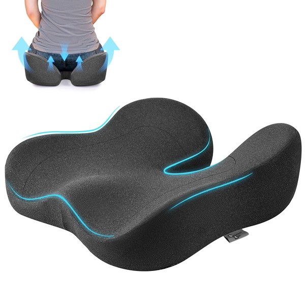 Soft Support Memory Foam Seat Cushion - Wide Cushion for
