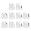 uxcell 10Pcs 6.4mm Shaft Hole Guitar Ampere Effect Pedal Knobs