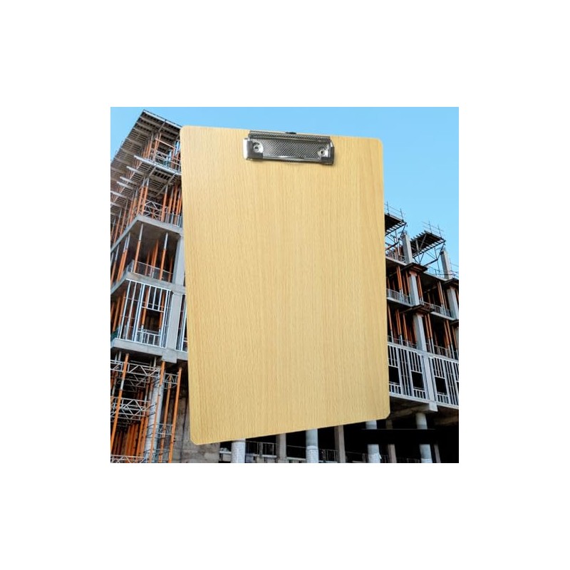 MIDHILL® A4 Clipboard, Strong Hard Wooden Board with Sturdy Spring