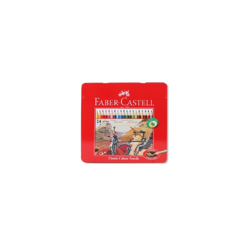 Faber-Castell 115845 - Buntstifte Classic Colour, 24er Metalletui
