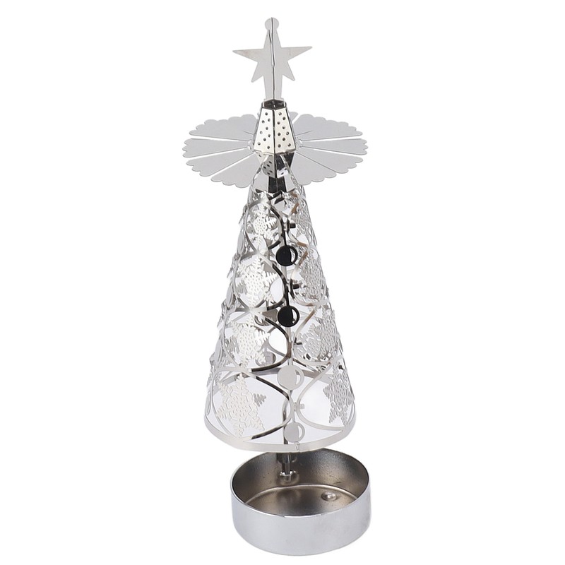 Spinning Candle Holder Rotating Candlestick Set for Romantic Wedding Christmas
