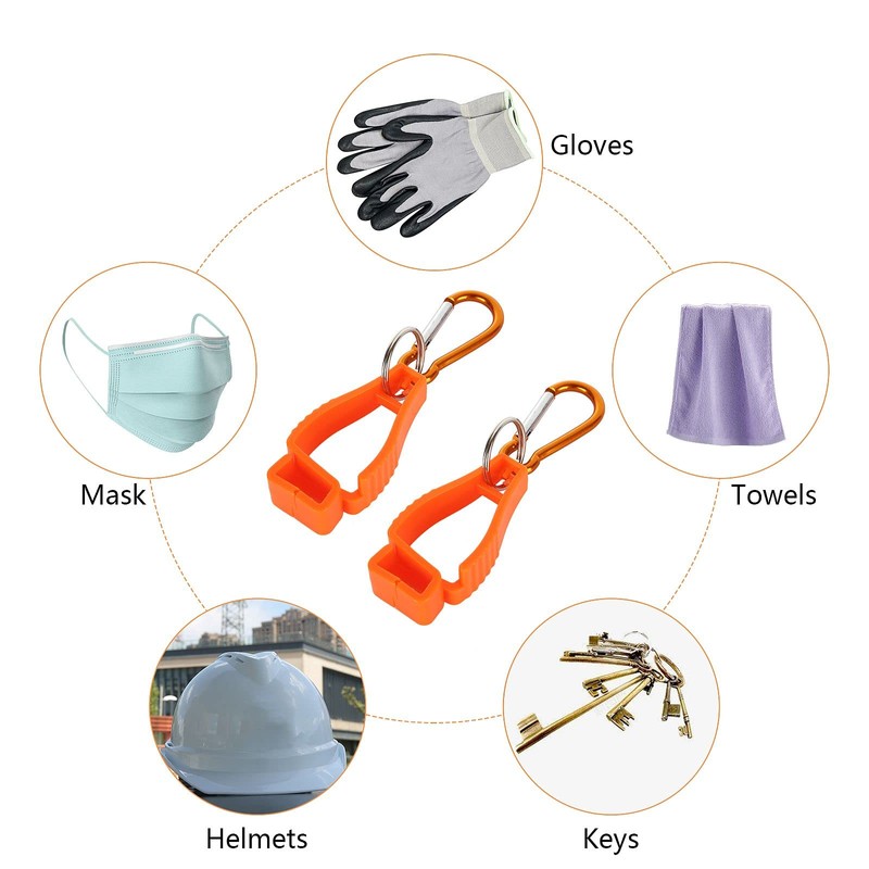 FVIEXE 20PCS Glove Clips for Work, Glove Holder Clip Work