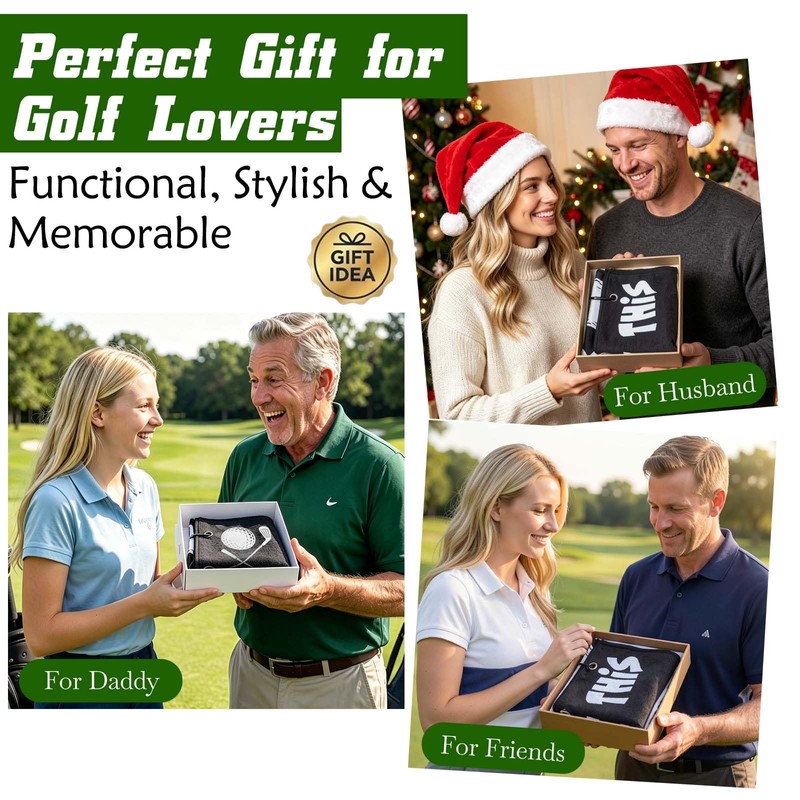 Lihome Golf Accessories for Men, Funny Golf Towel for Golf