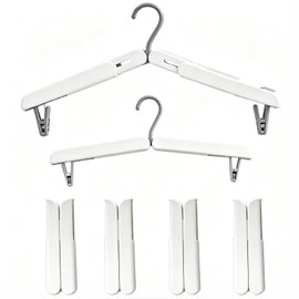 4Pcs Plastic Travel Hangers Foldable