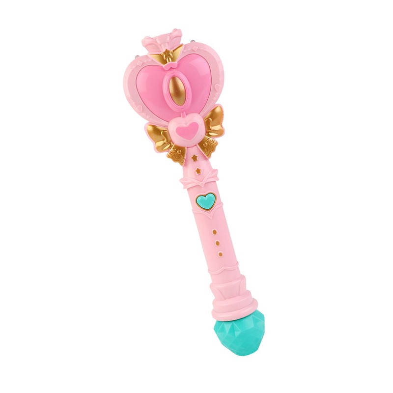 Light Up Bubble Blower Wand Heart Shape Handheld Electric Bubble