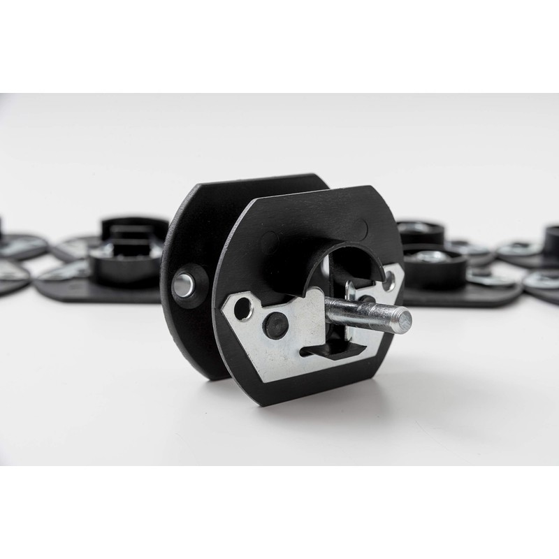 4 Pcs Black 70mm Sofa Connectors with Metal Connectors Hook