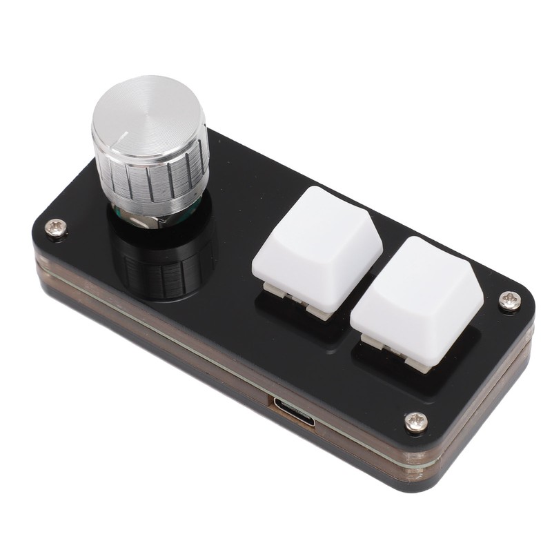 Macro Programming Keyboard Professional 2 Keys 1 Knob Blue Switch