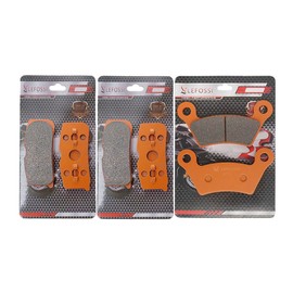 LE LEFOSSI Front and Rear Carbon Fiber Brake Pads Sets Compatible with Fit for Can Am Spyder RT RT-S RS RS-S GS Roadster SE5 SM5 990CC RS 2008 2009 2010 2011 2012 Replacement Kits FA474F FA473R