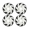 4Pcs 60mm Omnidirectional Wheel Aluminum Alloy Omni Directional Wheel Set