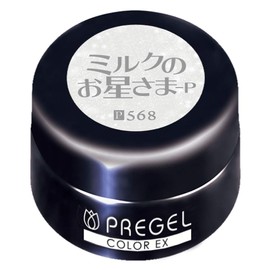 PRE GEL PG-CE568 Color Gel Color EX Milk Star - P 0.1 oz (3 g) UV / LED Compatible Gel Nail