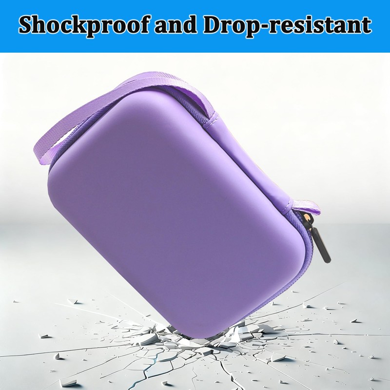 LeoTube Protective Case for PLAUD NotePin Voice Recorder (Purple)