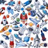 SHANGRLA Space Stickers for Kids Toddlers 3D Puffy Stickers for