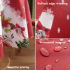 Gukasxi Christmas Round Tablecloth 150cm Polyester Table Cloth Water Resistance