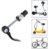Black Bicycle Quick Release Clamp, 5.0mm x 2.36 inches,Folding Saddle